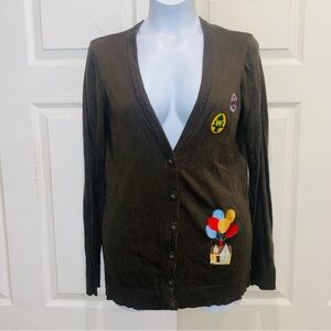 Disney UP Movie Adventure Book Cardigan large